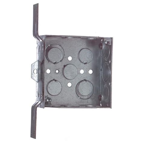 4 inch square box with face mount bracket|4 square metal box covers.